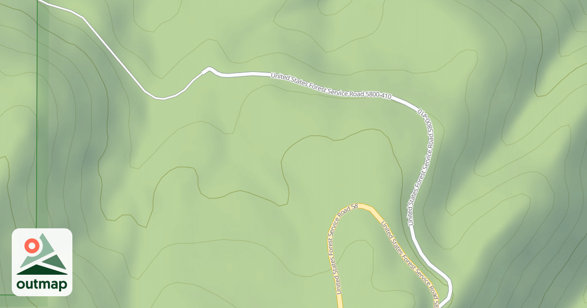 Map of USFS National Forest System Roads {448E35FD-E0A4-4DF3-83D1-25E07724D301}