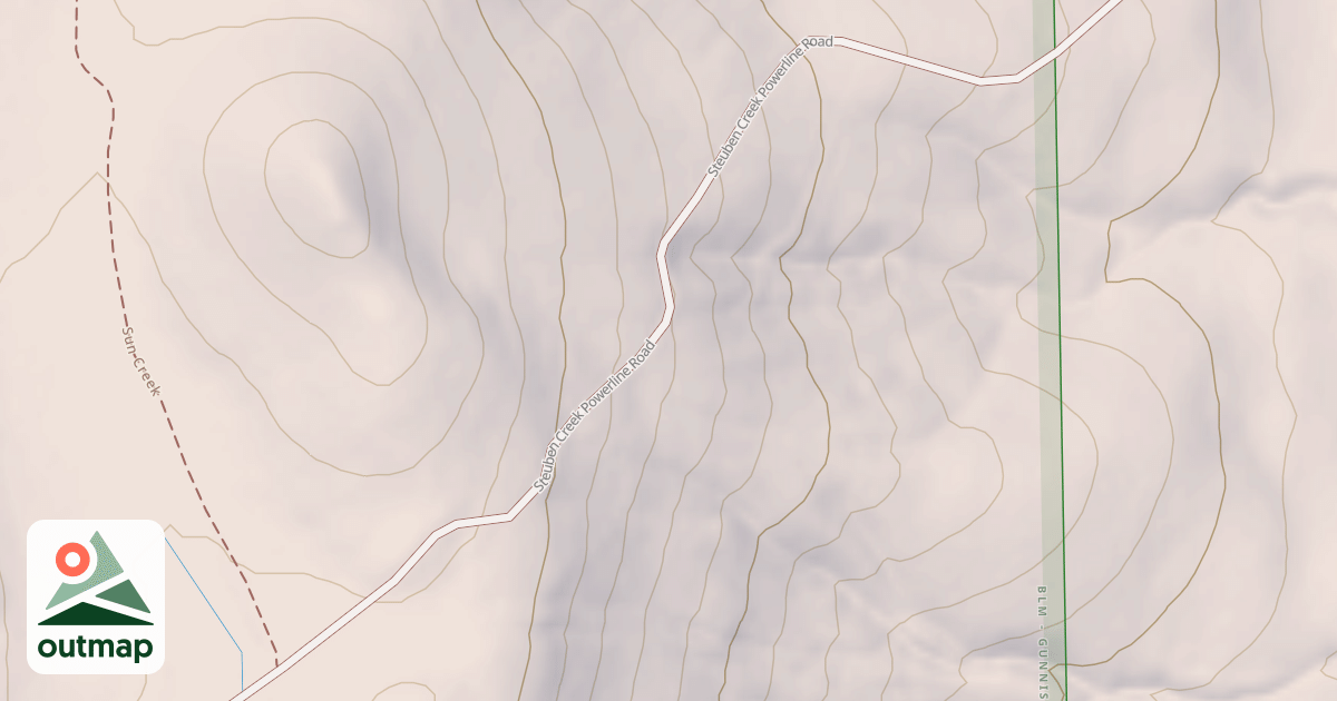 Map of BLM National GTLF Public Motorized Roads 08470588-25d0-426c-9c74-d7fe9e5e2d36