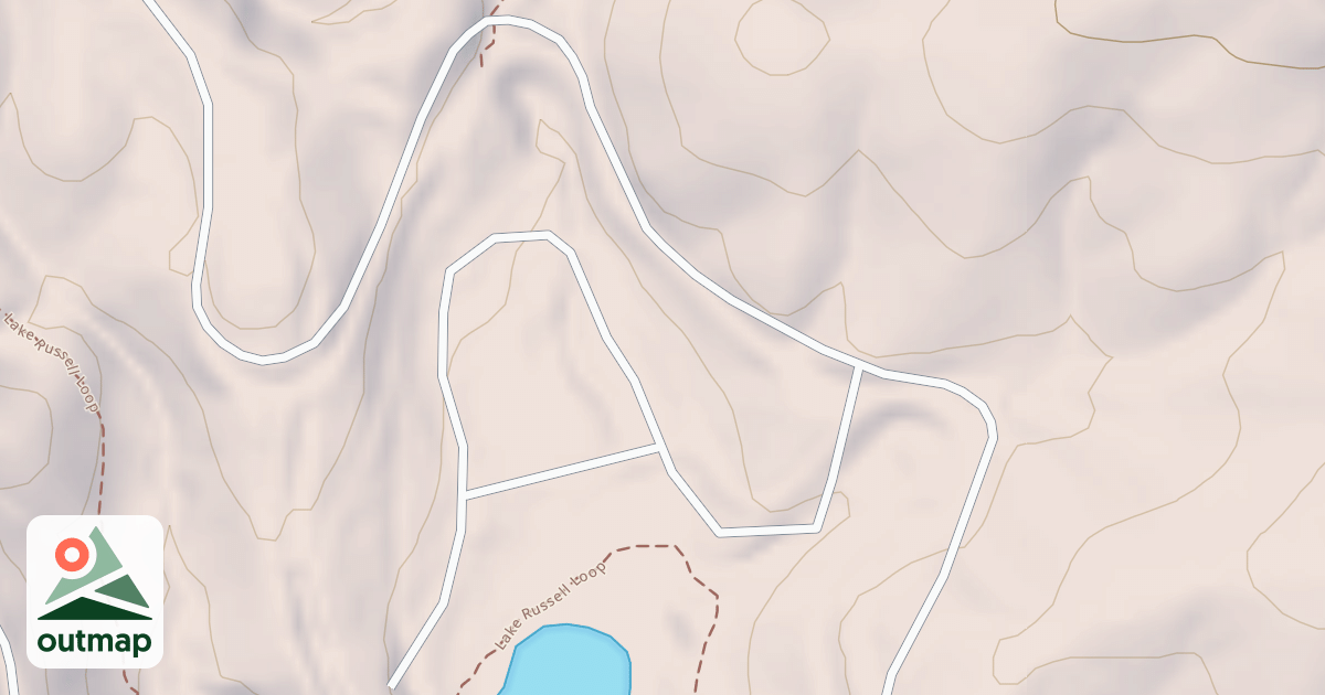 Map of LAKE RUSSELL LOOP A