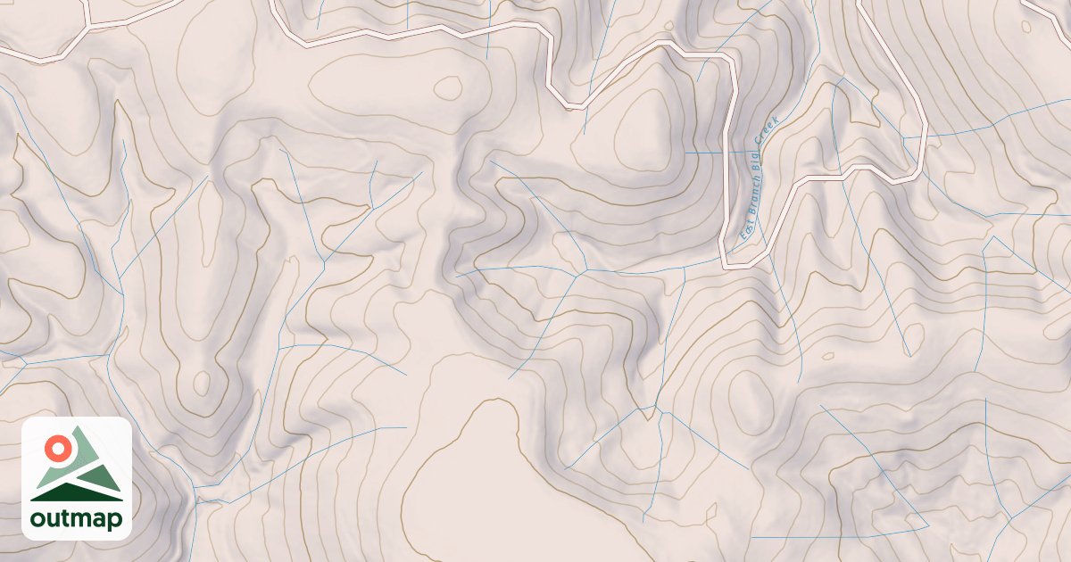 Map of BIG CR. TIE SPUR