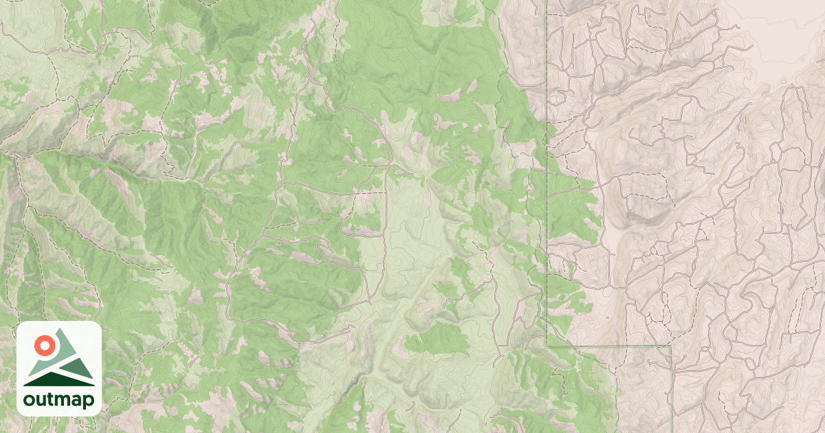 Map of Sinks Trail Winter Sport
