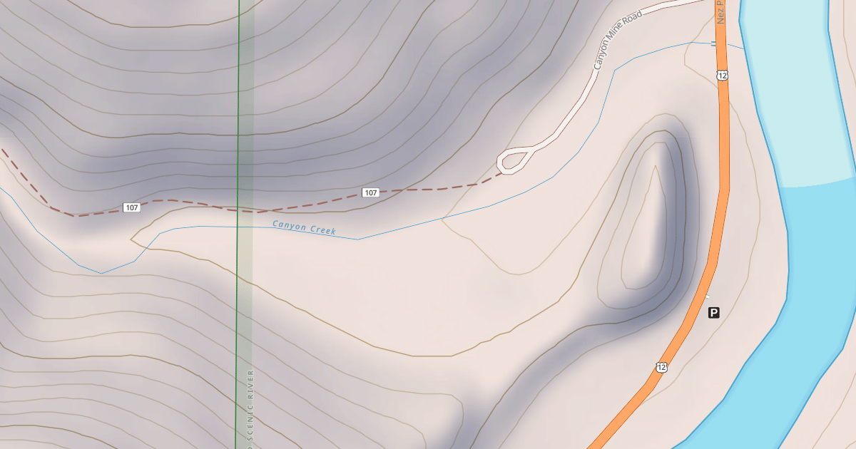 Map preview of CANYON MINE