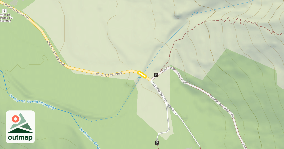 Map of Chemin du Laisonnay