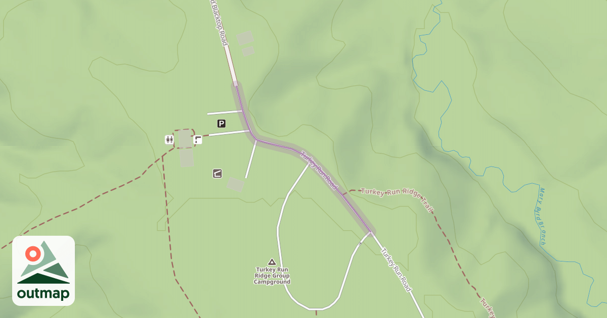 Map of Turkey Run Road