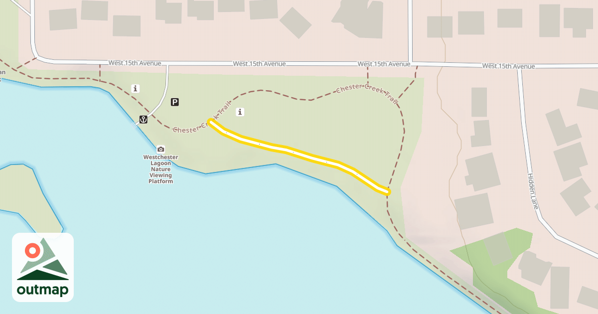 Map of Chester Creek Trail