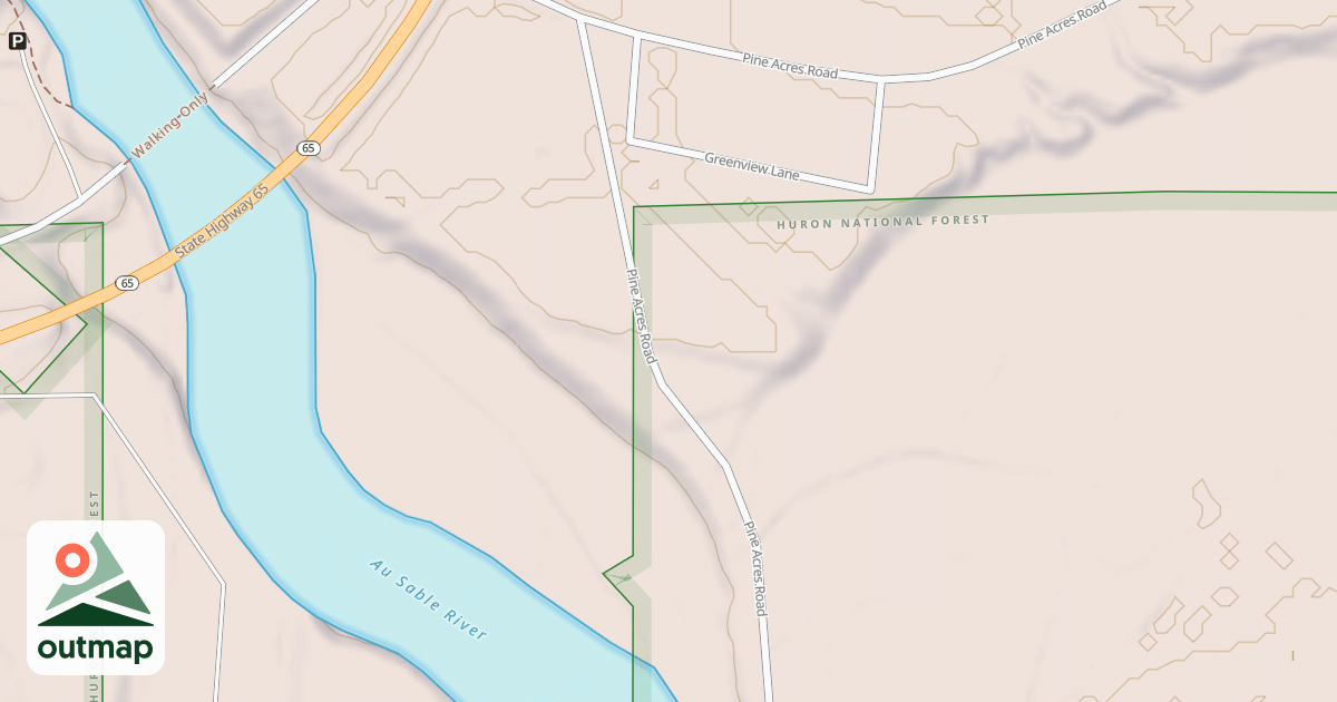 Map of PINE ACRES LAUNCH