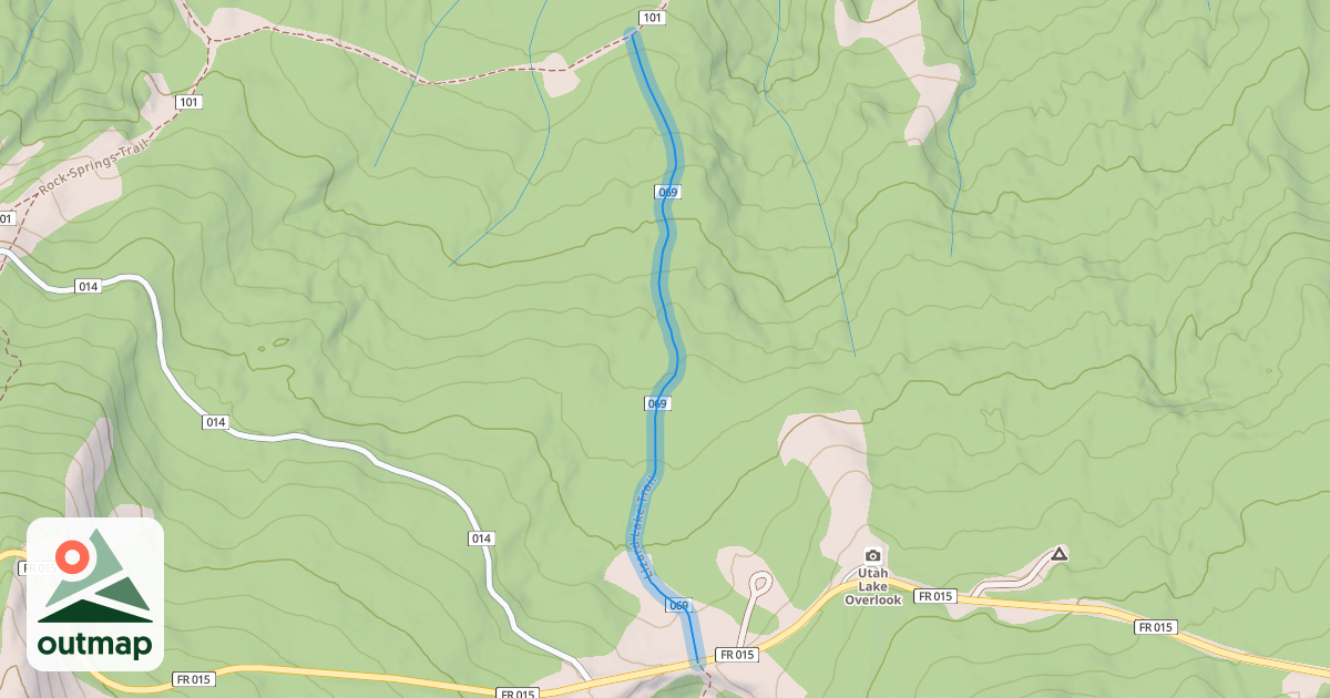 Map of Lizard Lake Trail