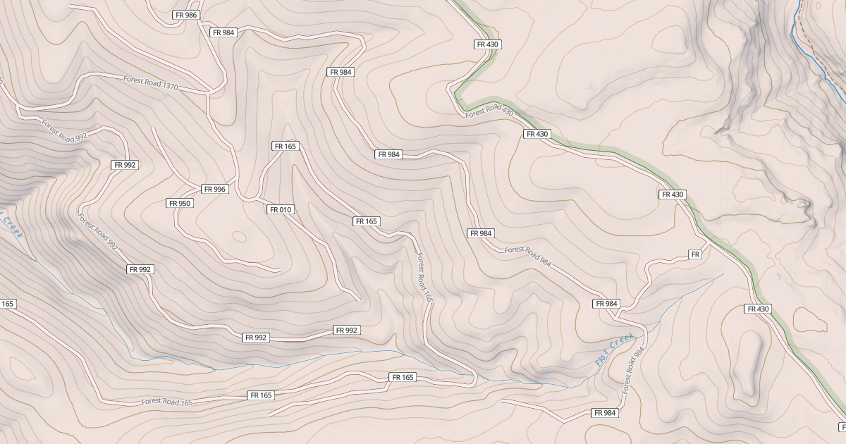 Map preview of USFS National Forest System Roads {82D05C1B-961F-446A-A32E-CA8CEDA5B7FE}
