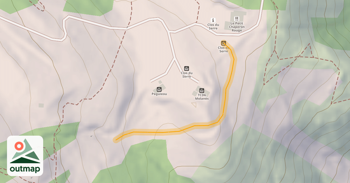 Map of Clots Hors Piste