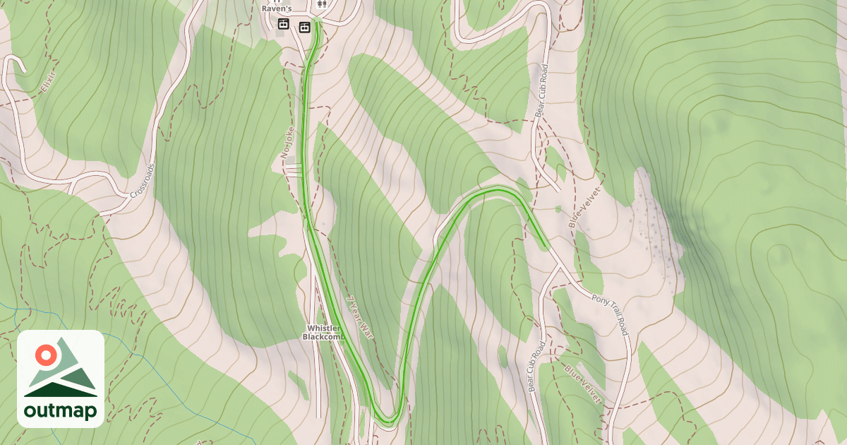 Map of Pony Trail - Lower