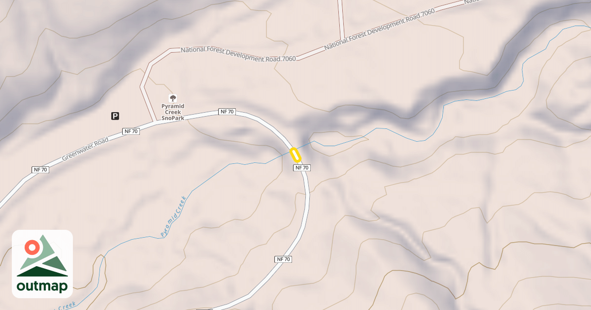 Map of Greenwater Road