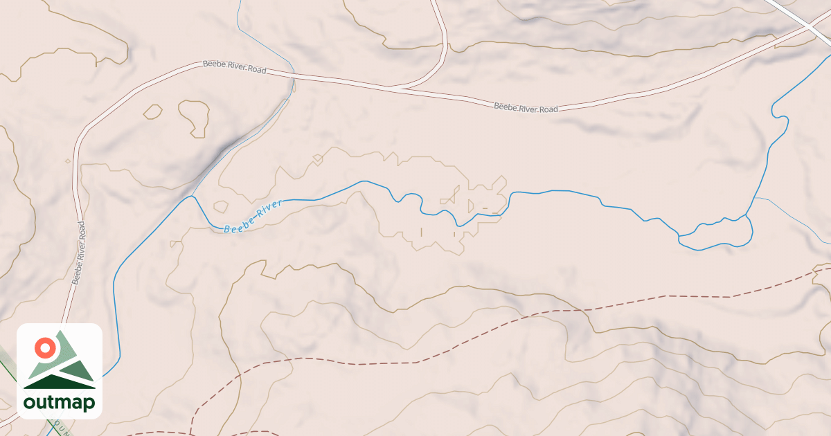 Map of BEEBE RIVER