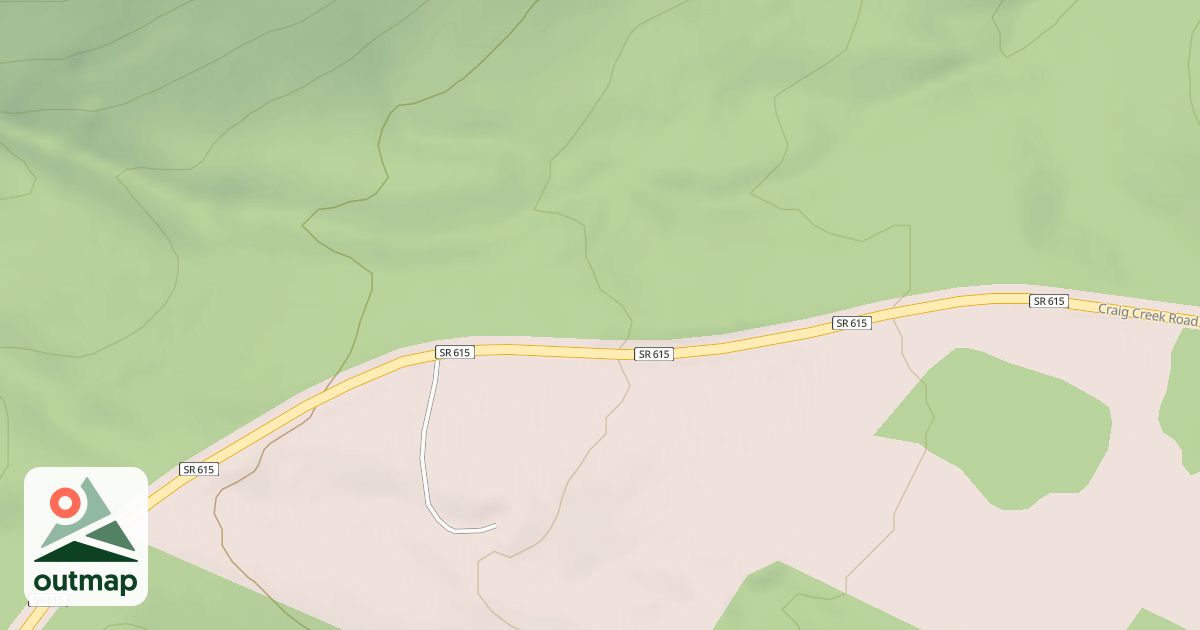 Map of HOOP HOLE TRAIL HEAD