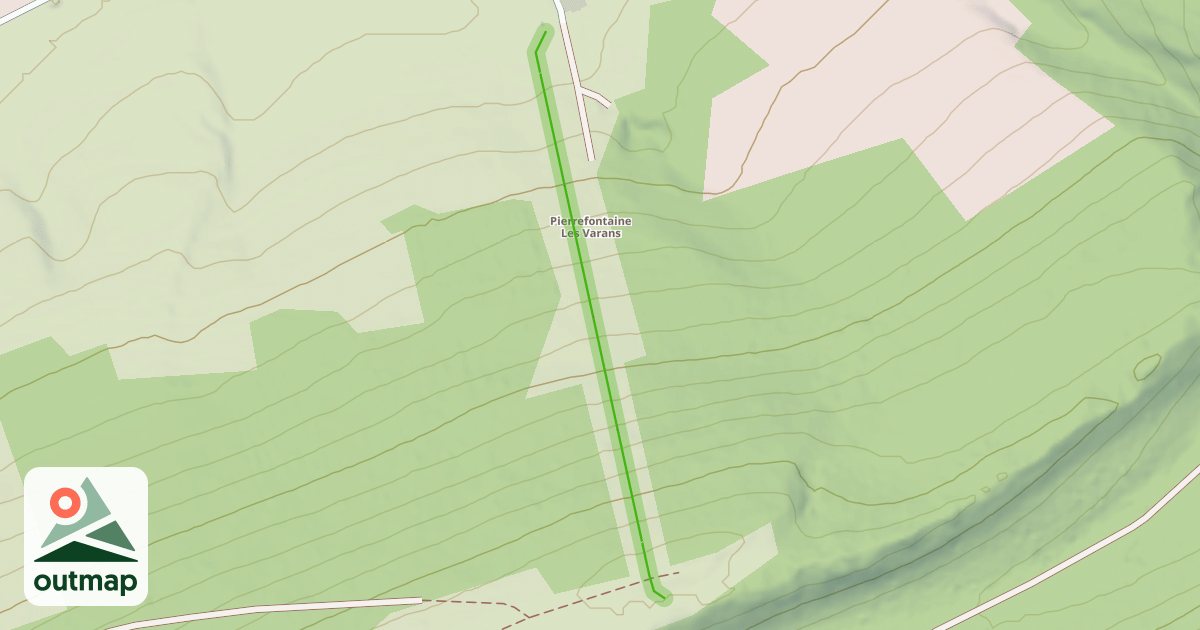 Map of Piste Tartot