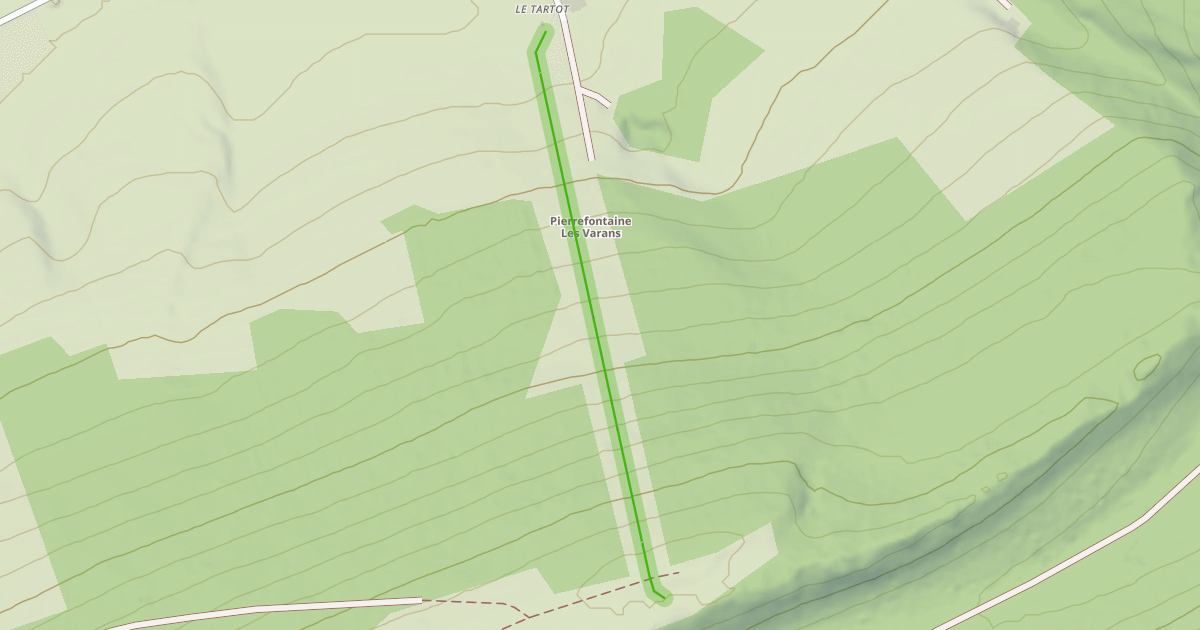 Map preview of Piste Tartot