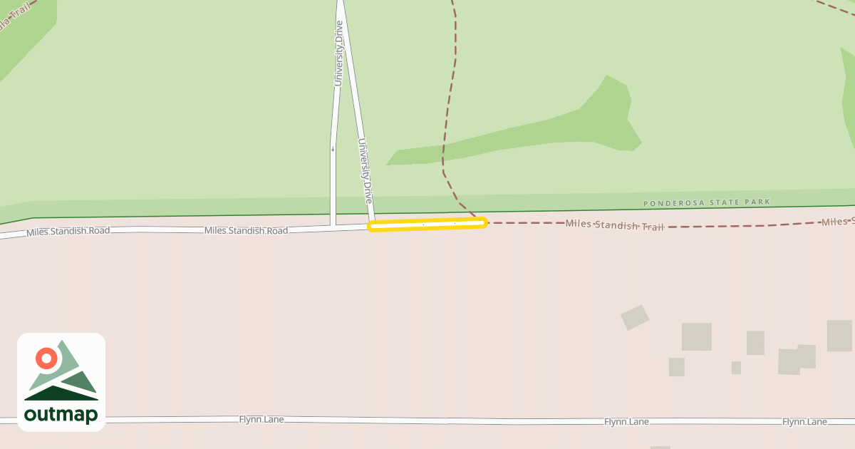 Map of Miles Standish Trail