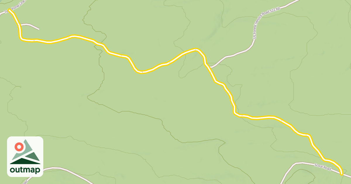 Map of Truck Turnout Road