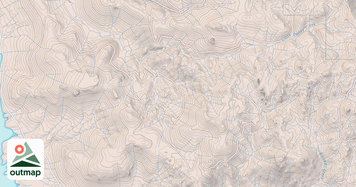 Map of CRYSTAL PEAK