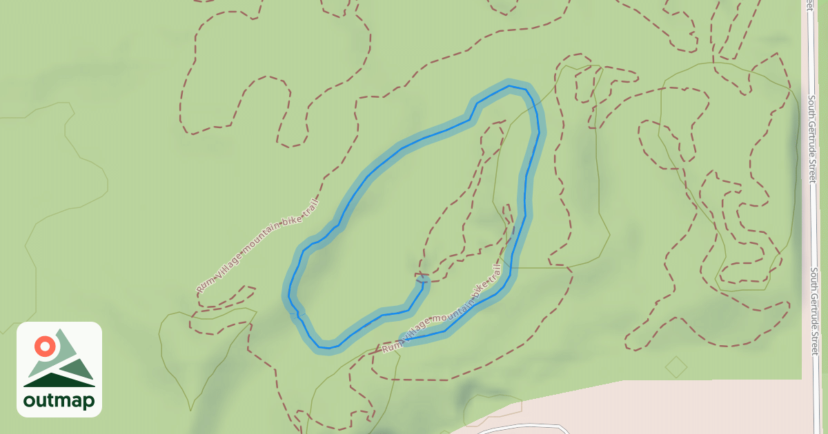 Map of Rum Village mountain bike trail