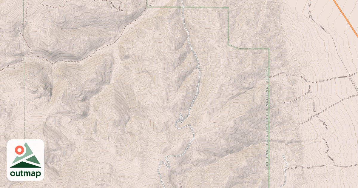 Map of WEASEL CREEK