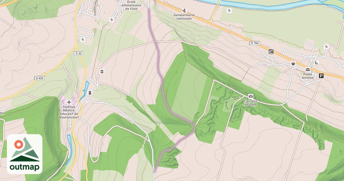 Map of Chemin de Venderesse a Flize