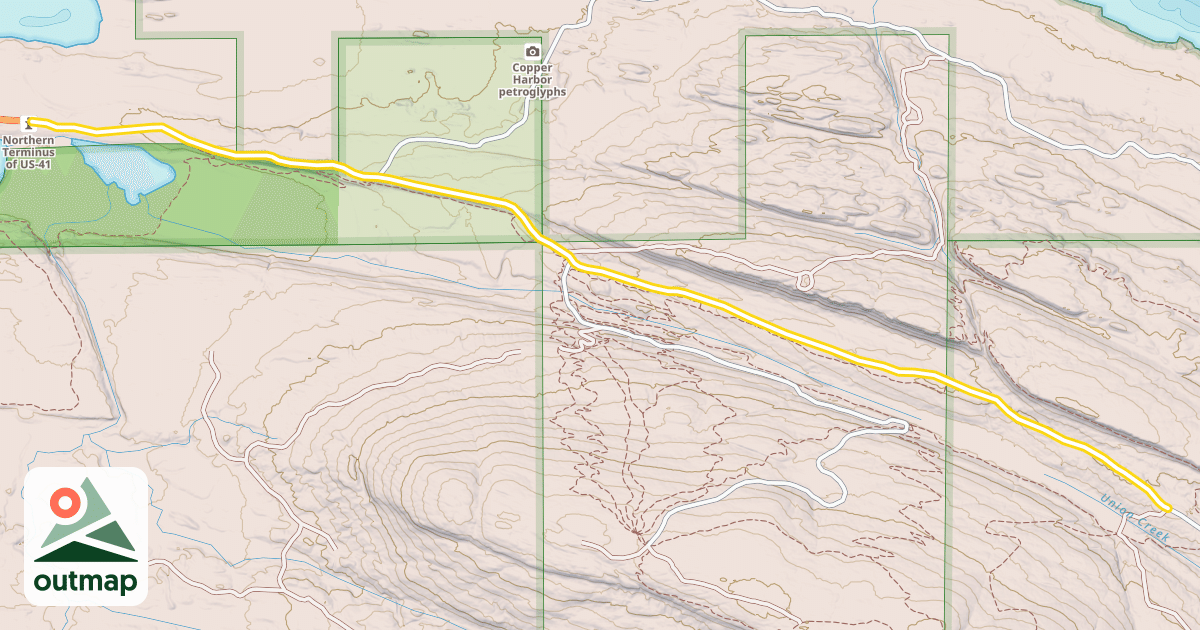 Map of Mandan Road