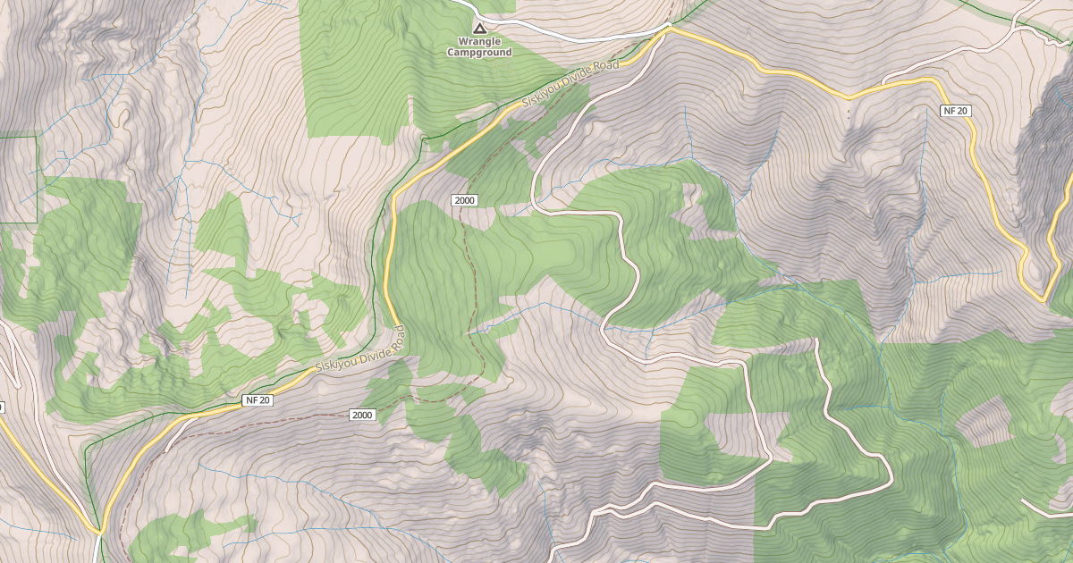 Map preview of SISKIYOU DIVIDE