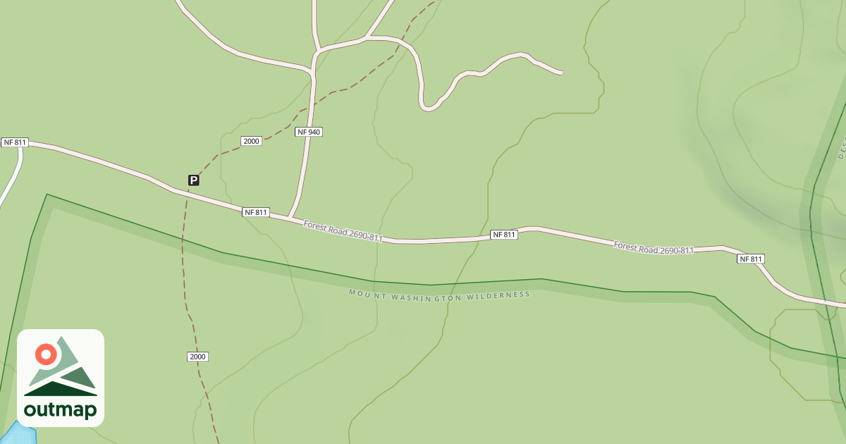 Map of OLD SANTIAM