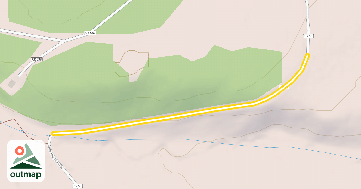 Map of Blue Ridge Road
