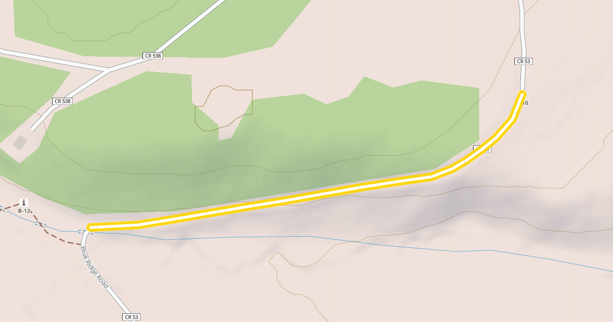Map preview of Blue Ridge Road