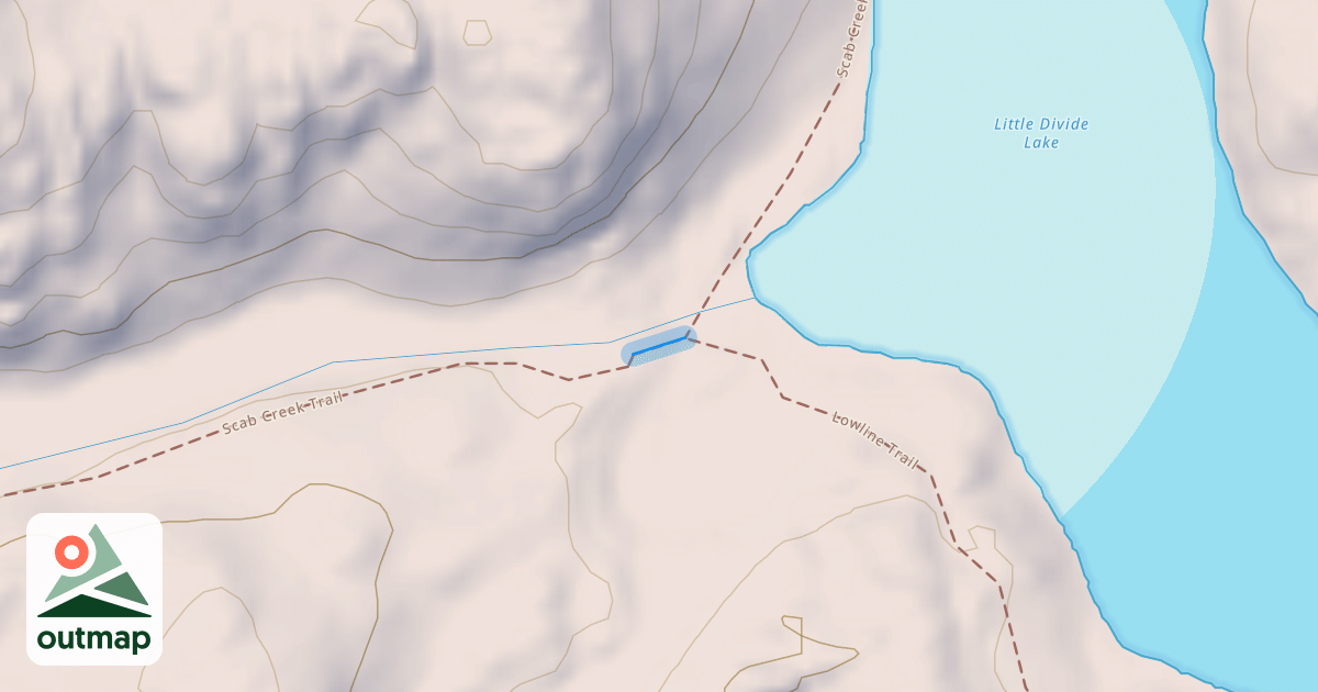 Map of Scab Creek Trail