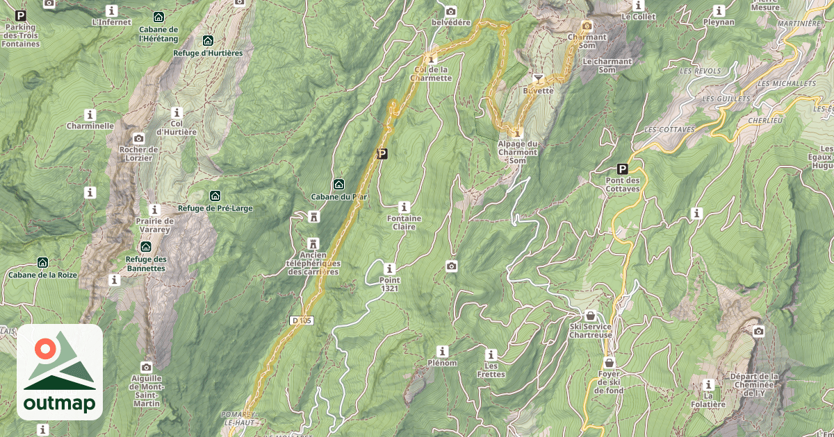 Map of Charmant Som — Pomarey