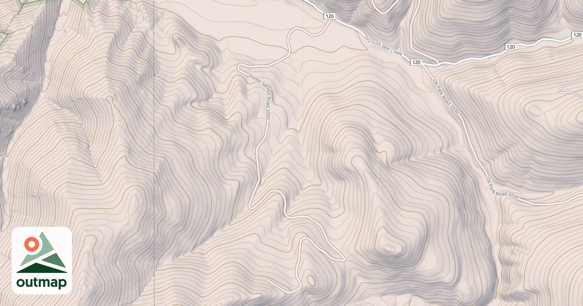 Map of VILLARS CREEK