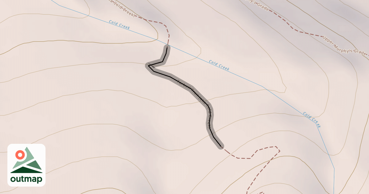 Map of Tarbell Trail (aka Cold Creek)