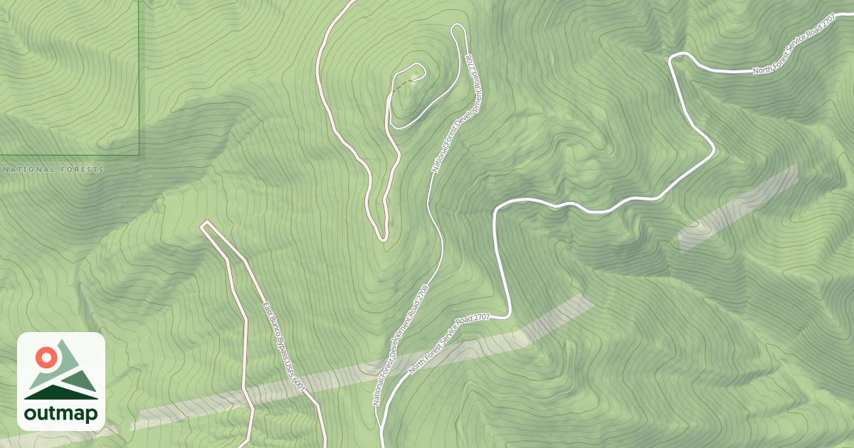 Map of BERNARD PEAK