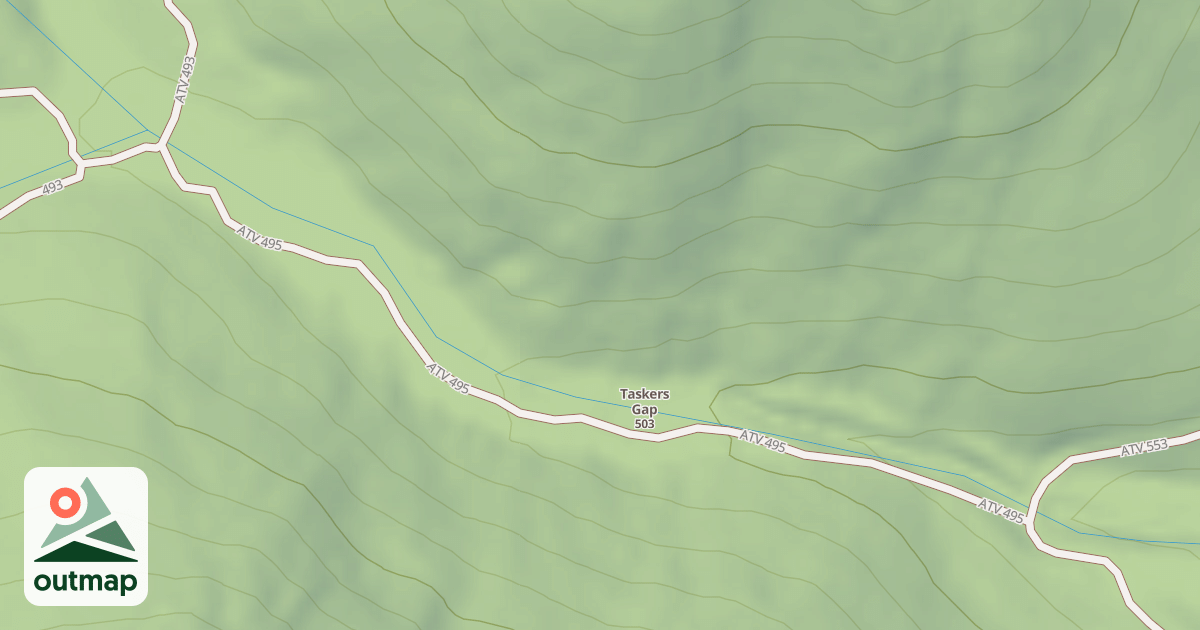 Map of TASKERS RUN