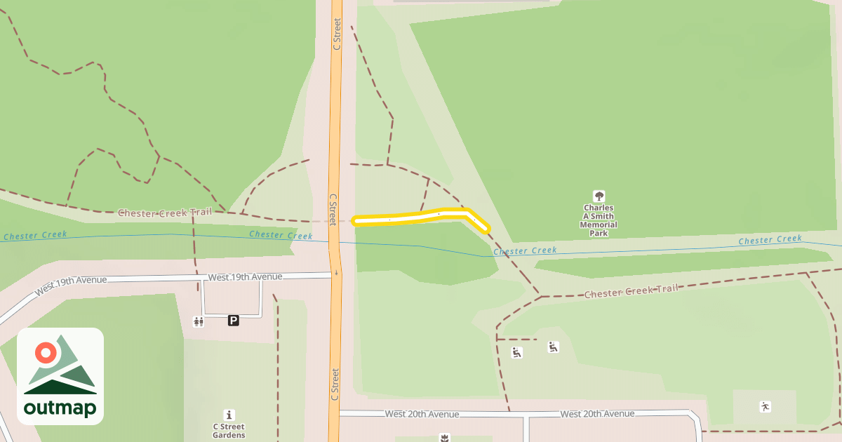 Map of Chester Creek Trail