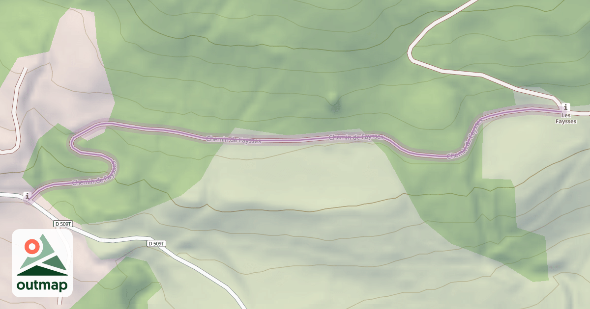 Map of Chemin de Faysses