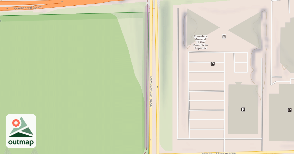 Map of Des Plaines River Trail Yellow Paved
