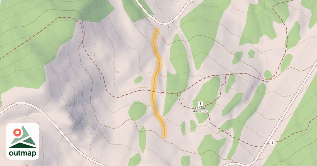 Map of TSD6 Bergeries Hors Piste