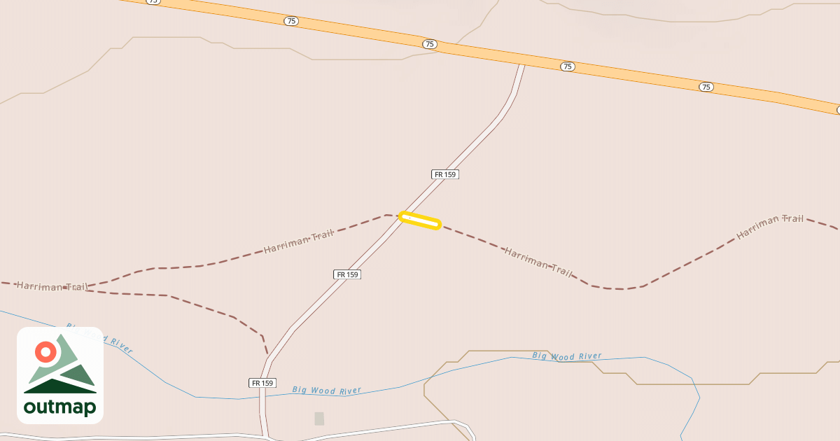 Map of Harriman Trail