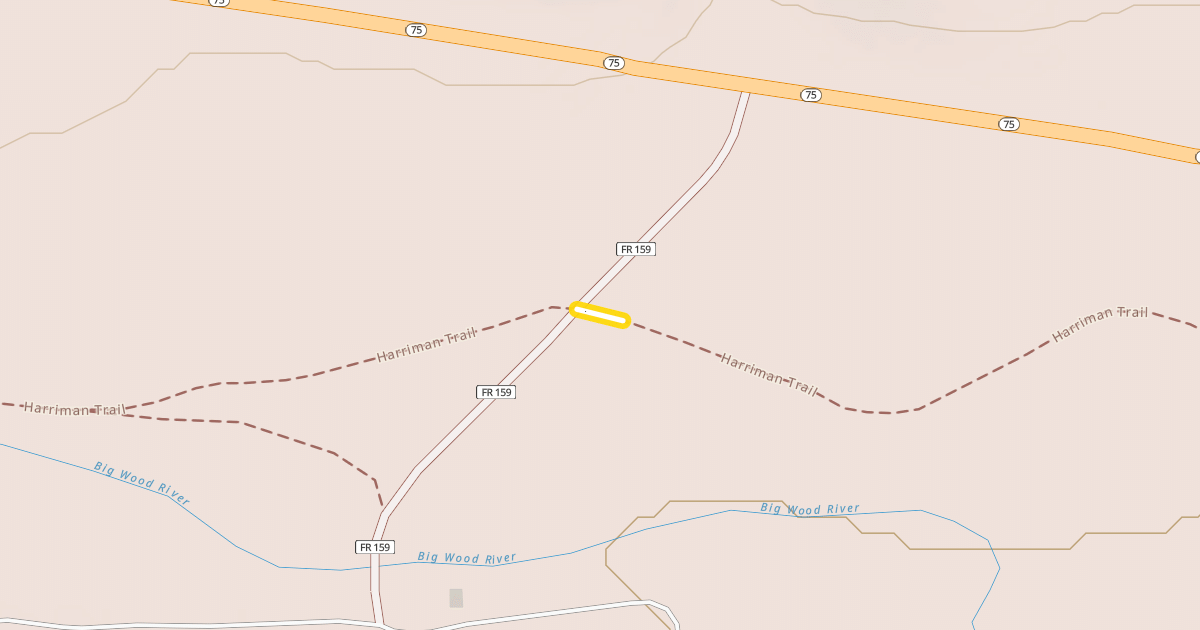 Map preview of Harriman Trail