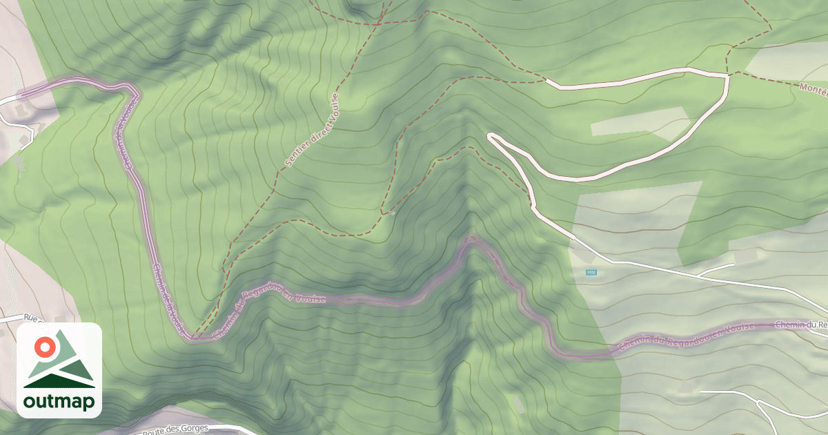 Map of Chemin du Regardou en Vouise