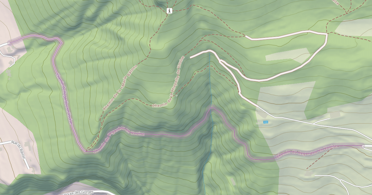 Map preview of Chemin du Regardou en Vouise