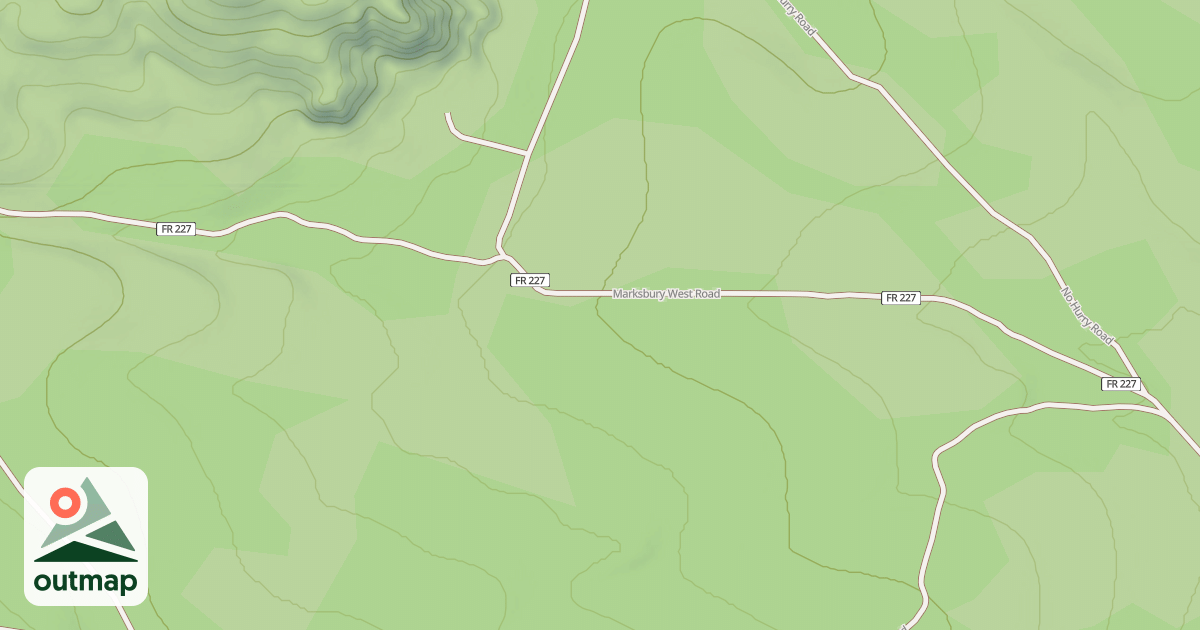 Map of MARKSBURY WEST