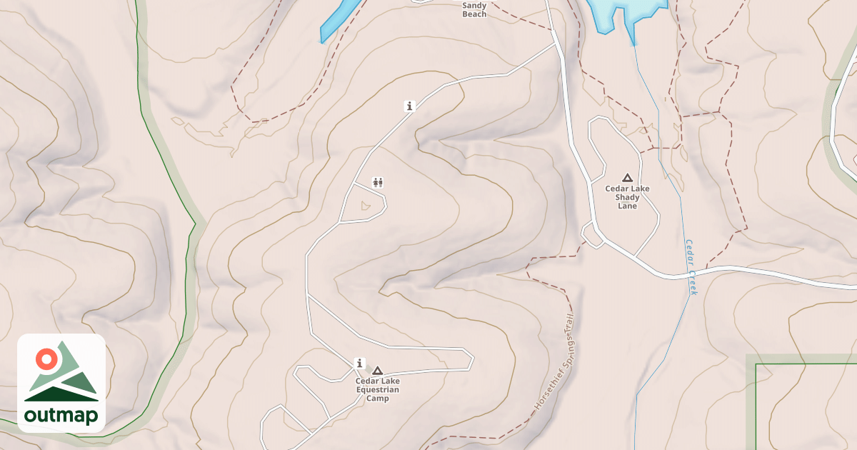 Map of CEDAR LAKEEQUESTRIAN CAMP