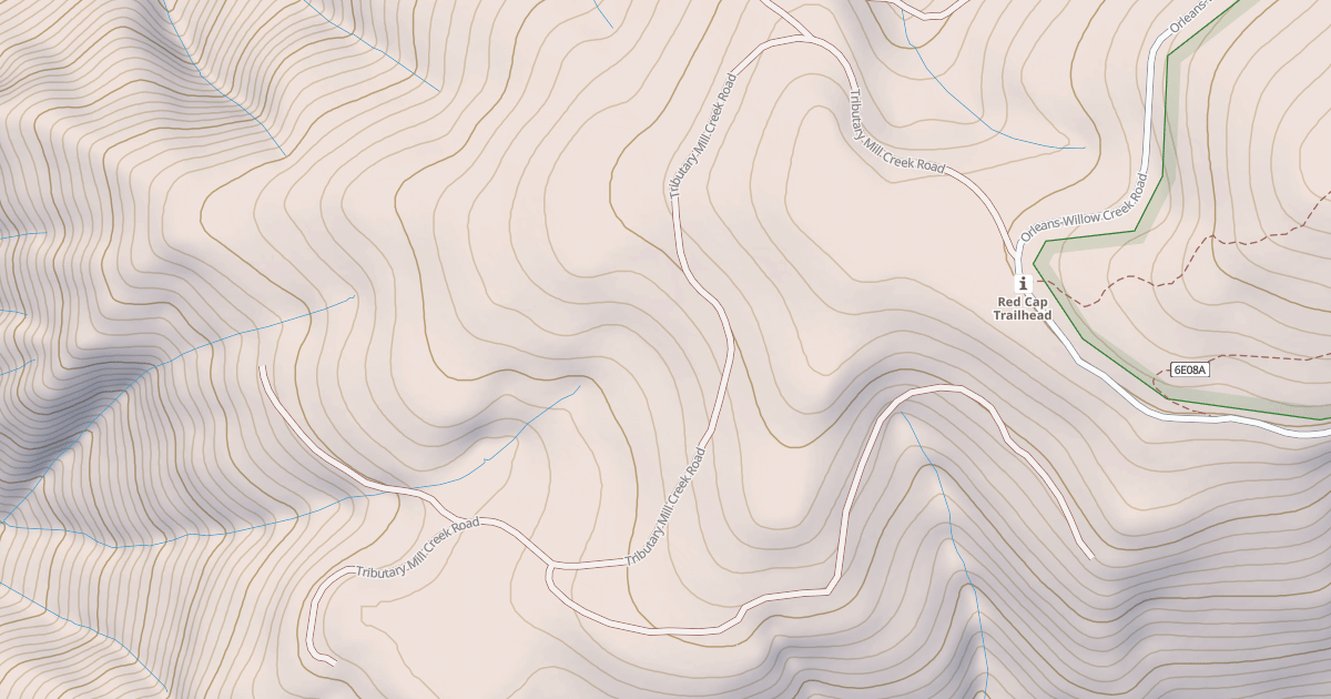 Map preview of TRIBUTARY MILL CREEK