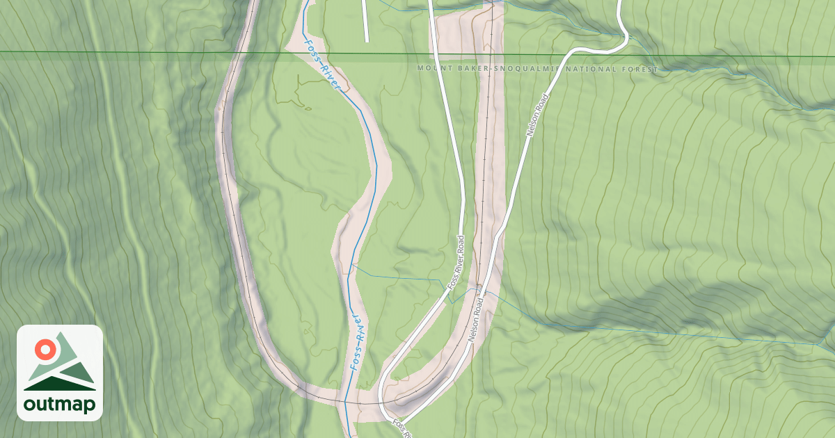 Map of 2622 FOSS RIV