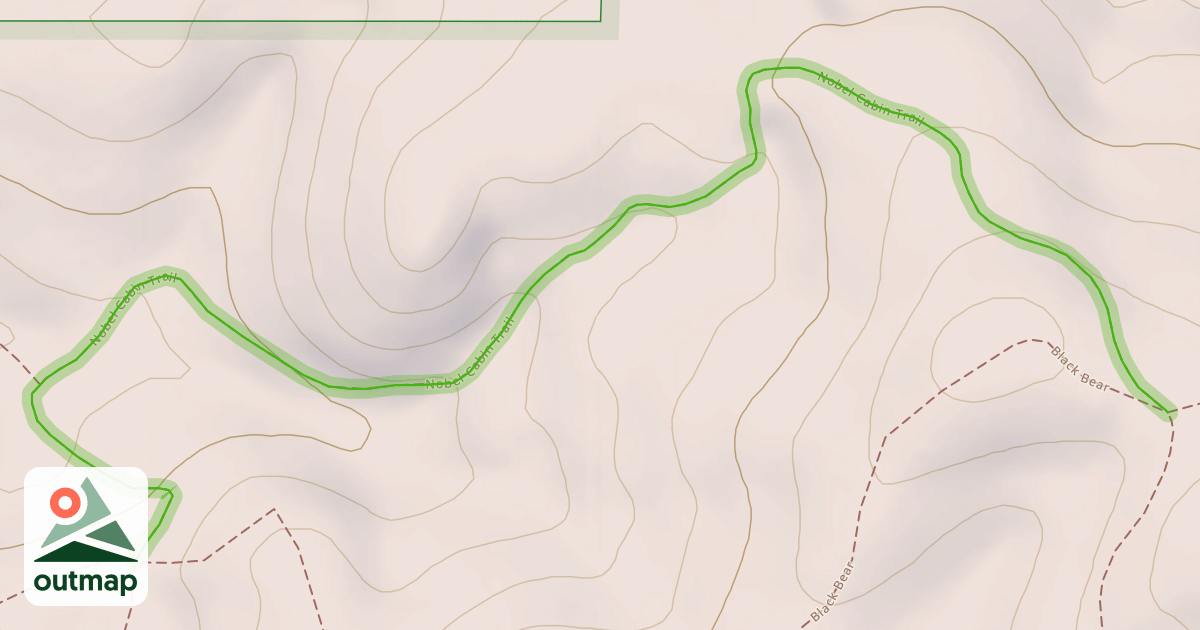 Map of Nobel Cabin Trail