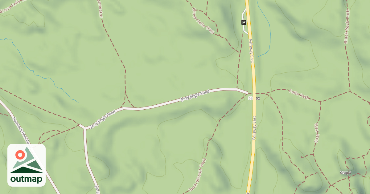 Map of Jerry Jingle Road